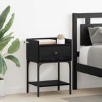 Casa si Gradina - Mobilier - Comode si corpuri - Noptiere - Noptiera cu sertar Stejar negru 40 x 29 x 60 cm Lemn compozit - Infinity.ro