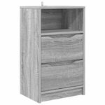 Casa si Gradina - Mobilier - Comode si corpuri - Noptiere - Noptiera cu sertar Gri Sonoma 40 x 30 x 467 cm Lemn compozit - Infinity.ro