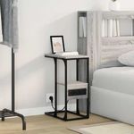 Casa si Gradina - Mobilier - Comode si corpuri - Noptiere - Noptiera cu sertar sonoma gri 41.5 x 26 x 60.5 cm Lemn compozit - Infinity.ro