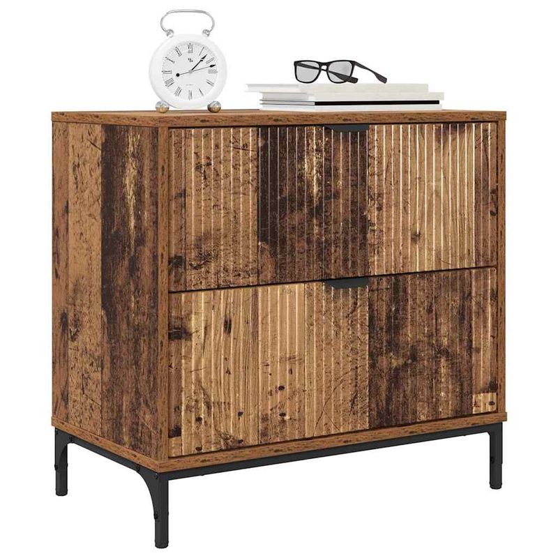 Casa si Gradina - Mobilier - Comode si corpuri - Noptiere - Noptiera cu sertar Lemn vechi 63.5 x 36 x 61 cm Lemn compozit - Infinity.ro