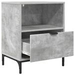 Casa si Gradina - Mobilier - Comode si corpuri - Noptiere - Noptiera cu sertar Gri beton 49 x 36 x 61 cm Lemn compozit - Infinity.ro