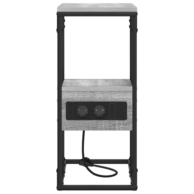 Casa si Gradina - Mobilier - Comode si corpuri - Noptiere - Noptiera cu sertar sonoma gri 41.5 x 26 x 60.5 cm Lemn compozit - Infinity.ro