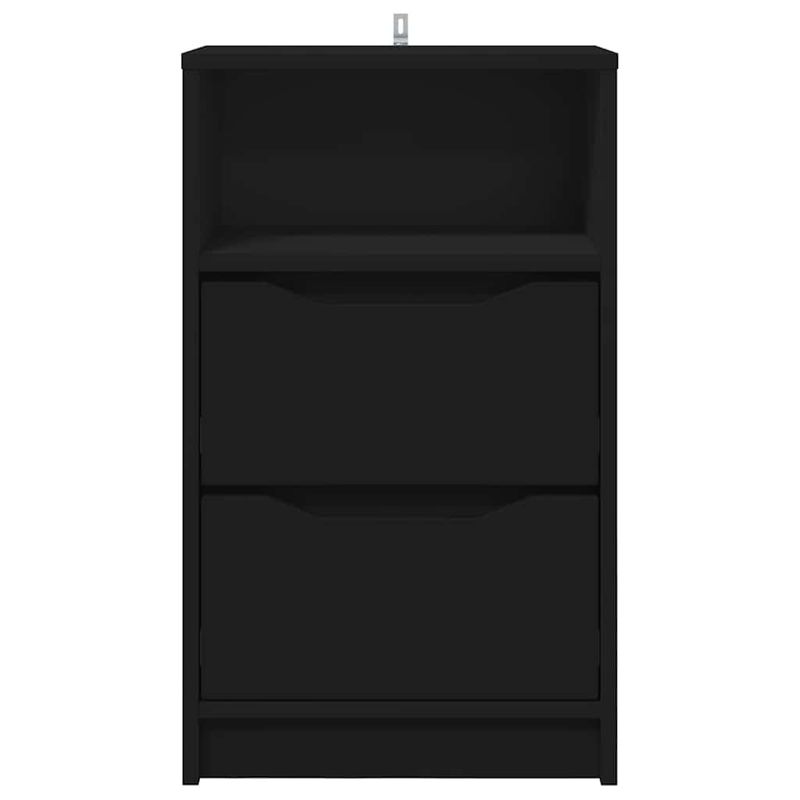 Casa si Gradina - Mobilier - Comode si corpuri - Noptiere - Noptiera cu sertar Negru 40 x 30 x 467 cm Lemn compozit - Infinity.ro