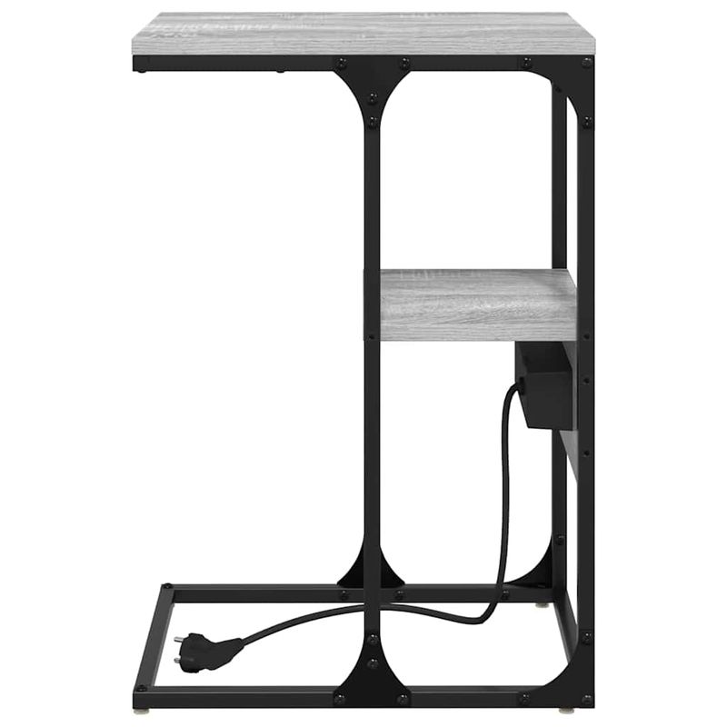 Casa si Gradina - Mobilier - Comode si corpuri - Noptiere - Noptiera cu sertar sonoma gri 41.5 x 26 x 60.5 cm Lemn compozit - Infinity.ro