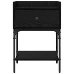 Casa si Gradina - Mobilier - Comode si corpuri - Noptiere - Noptiera cu sertar Stejar negru 40 x 29 x 60 cm Lemn compozit - Infinity.ro