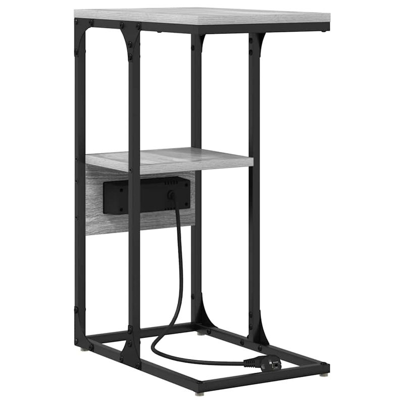 Casa si Gradina - Mobilier - Comode si corpuri - Noptiere - Noptiera cu sertar sonoma gri 41.5 x 26 x 60.5 cm Lemn compozit - Infinity.ro