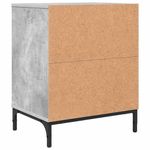 Casa si Gradina - Mobilier - Comode si corpuri - Noptiere - Noptiera cu sertar Gri beton 49 x 36 x 61 cm Lemn compozit - Infinity.ro