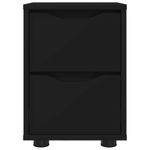 Casa si Gradina - Mobilier - Comode si corpuri - Noptiere - Noptiera cu sertar Negru 30,5 x 30 x 43 cm Lemn compozit - Infinity.ro