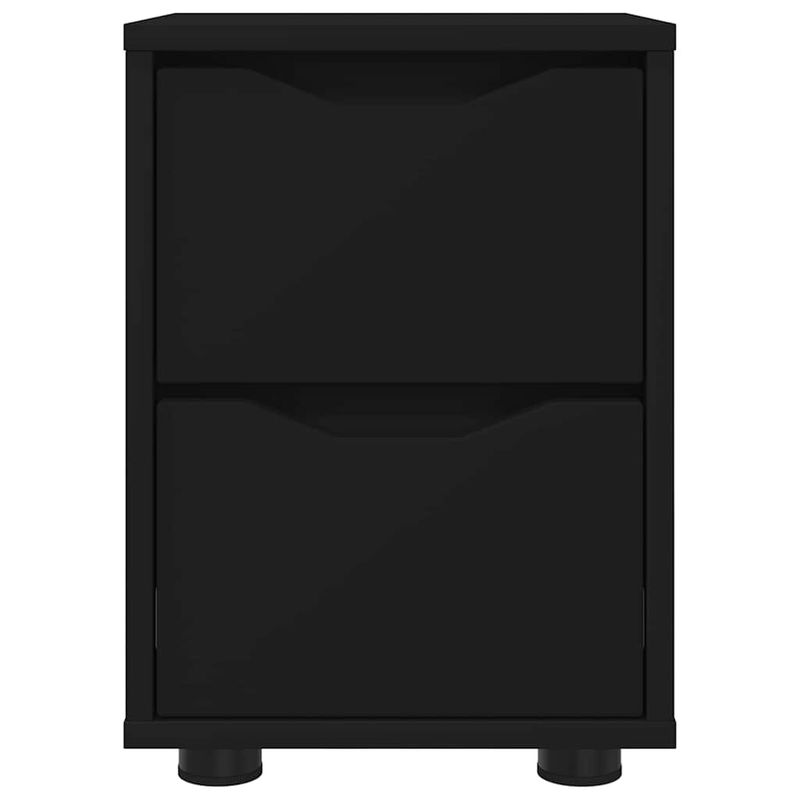 Casa si Gradina - Mobilier - Comode si corpuri - Noptiere - Noptiera cu sertar Negru 30,5 x 30 x 43 cm Lemn compozit - Infinity.ro