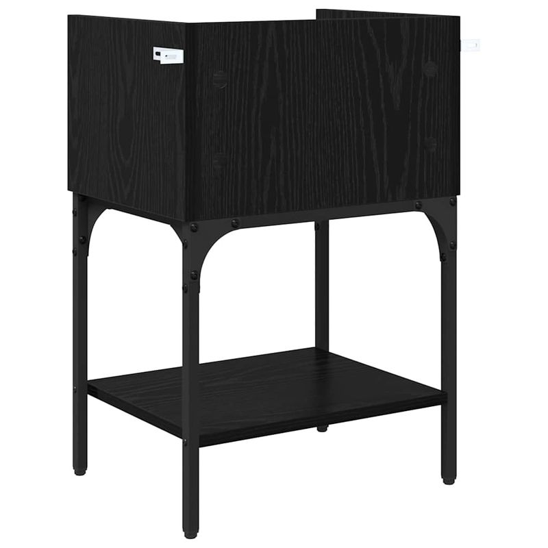 Casa si Gradina - Mobilier - Comode si corpuri - Noptiere - Noptiera cu sertar Stejar negru 40 x 29 x 60 cm Lemn compozit - Infinity.ro