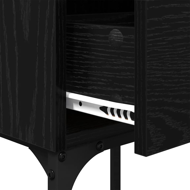 Casa si Gradina - Mobilier - Comode si corpuri - Noptiere - Noptiera cu sertar Stejar negru 40 x 29 x 60 cm Lemn compozit - Infinity.ro