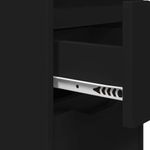 Casa si Gradina - Mobilier - Comode si corpuri - Noptiere - Noptiera cu sertar Negru 30,5 x 30 x 43 cm Lemn compozit - Infinity.ro