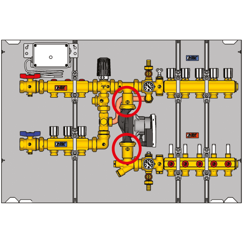 Casa si Gradina - Sanitare - Instalatii hidro - Fitinguri - Racord cu bila Giacomini R252Y004, pentru pompa, diametru conexiune prin compresie 28 mm x 1 1/2" filet interior, alama - Infinity.ro