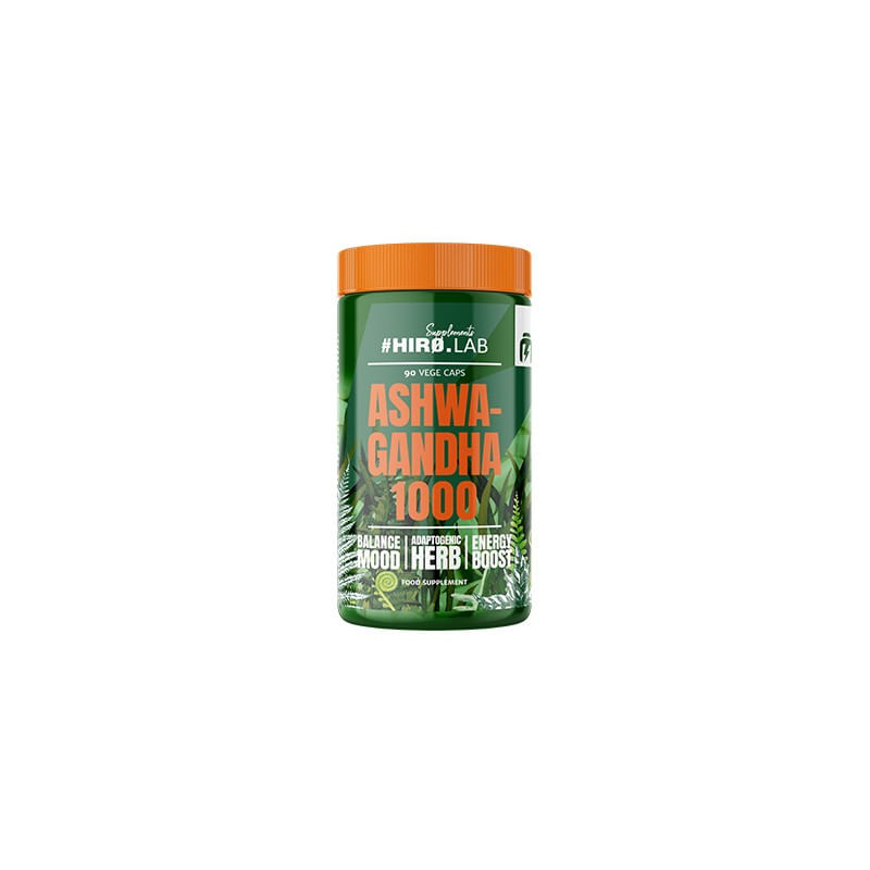 Ingrijire personala si Cosmetice - Sanatate si wellness - Suplimente alimentare - Alte suplimente alimentare - Ashwagandha 1000mg – 90 Capsule, Hiro.Lab - Infinity.ro