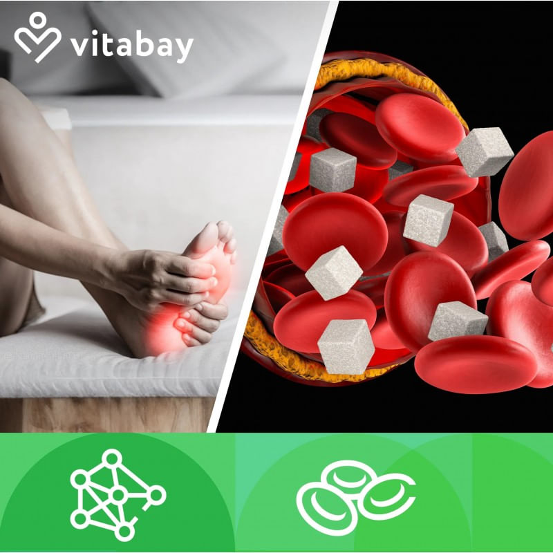 Ingrijire personala si Cosmetice - Sanatate si wellness - Suplimente alimentare - Alte suplimente alimentare - R-Alpha Acid Lipoic 300 mg - 120 Capsule, Vitabay - Infinity.ro