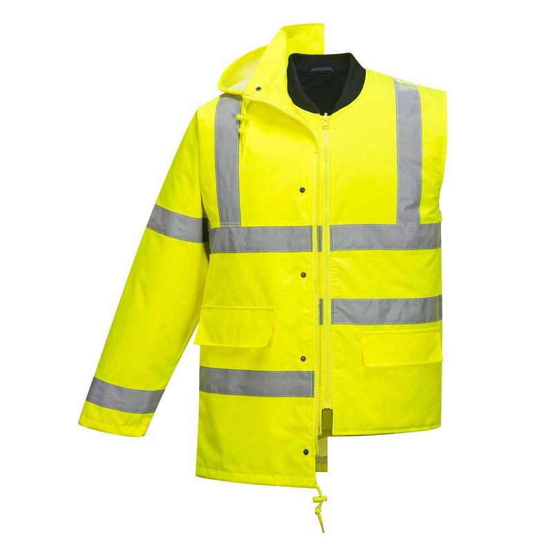 Casa si Gradina - Constructii - Echipamente de lucru - Imbracaminte protectia muncii - Geaca de protectie HiVis Trafic 5-in-1Portwest-S468 XL Galben - Infinity.ro