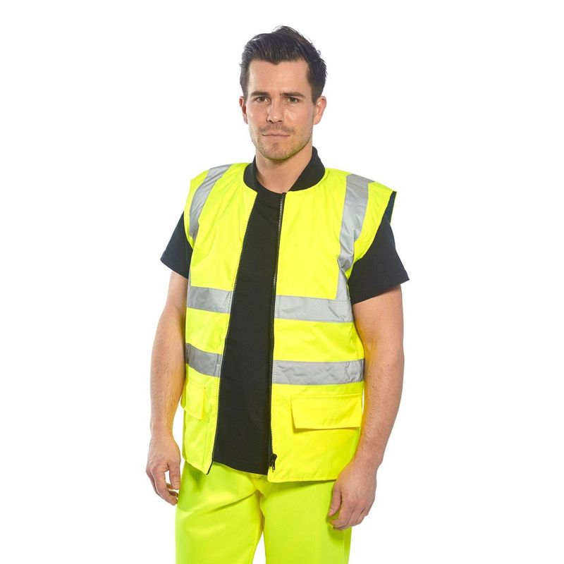 Casa si Gradina - Constructii - Echipamente de lucru - Imbracaminte protectia muncii - Geaca de protectie HiVis Trafic 5-in-1Portwest-S468 XL Galben - Infinity.ro