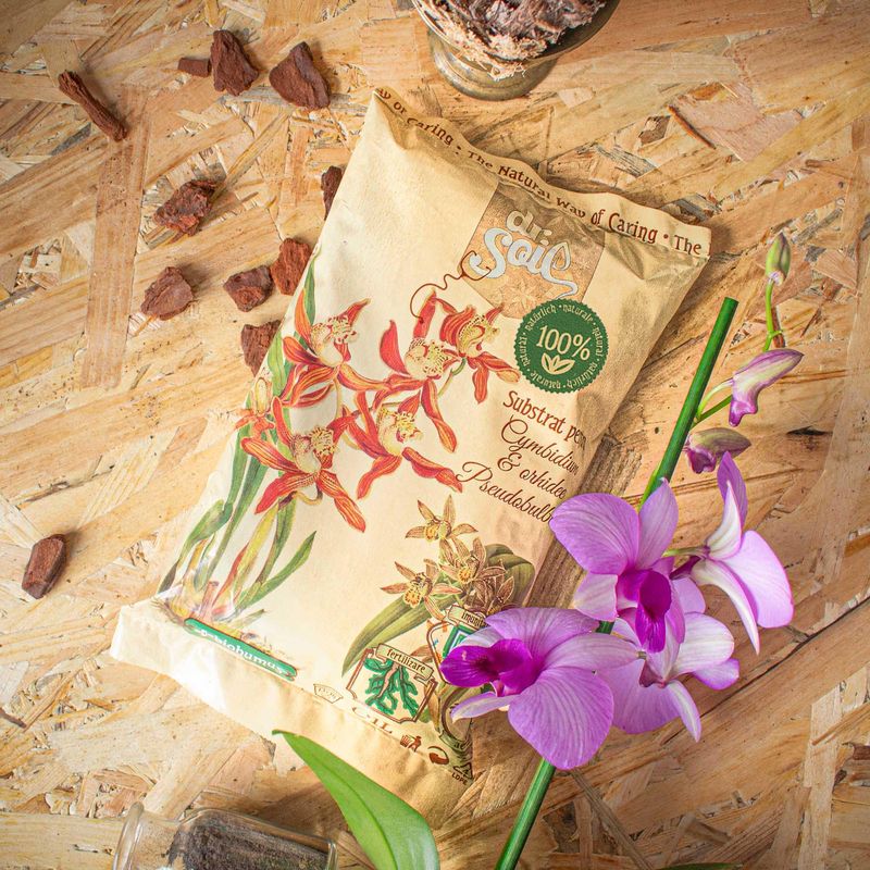 Casa si Gradina - Gradinarit si plante - Intretinere gradina - Pamant flori, ingrasaminte si pesticide - Substrat natural Dr.Soil pentru Cymbidium si orhidee pseudobulboase la punga de 1L - Infinity.ro