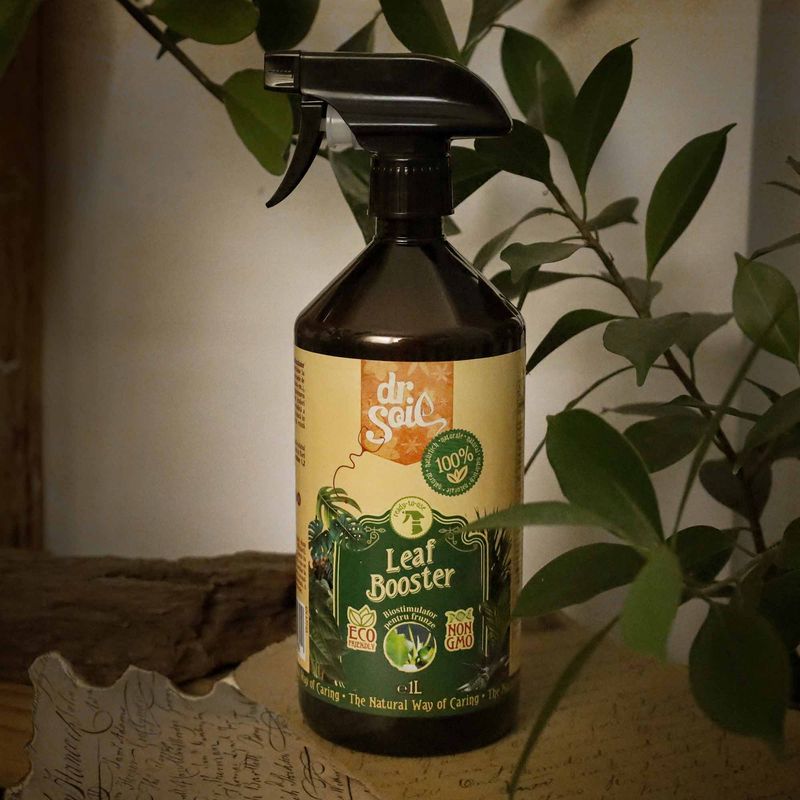 Casa si Gradina - Gradinarit si plante - Intretinere gradina - Pamant flori, ingrasaminte si pesticide - Dr.Soil LEAF BOOSTER, biostimulator pentru regenerarea frunzelor verzi, soluție gata de utilizare cu pulverizator de 1 litru - Infinity.ro