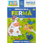 Carti si Birotica - Carti - Carti pentru copii - Basme si povesti - Povesti cu puzzle. Animale de la ferma - Infinity.ro