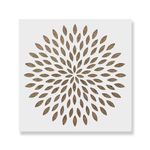 Casa si Gradina - Decoratiuni - DIY - Sabloane decorative pereti - Sablon Perete vopsire, tencuiala grosime 0.7mm Dahlia Mandala Refolosibil, model MXSP7141, 700 x 700 mm - Infinity.ro