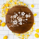 Casa si Gradina - Decoratiuni - DIY - Sabloane decorative pereti - Sablon Perete vopsire, tencuiala 0.7mm Cherry Blossom Stencil Refolosibil, model MXSP7163, 200 x 200 mm - Infinity.ro