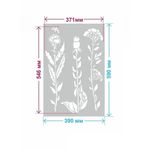 Casa si Gradina - Decoratiuni - DIY - Sabloane decorative pereti - Sablon Perete vopsire, tencuiala model Flori Salbatice "Ciulinii Baraganului" MXSP7653 390x590mm - Infinity.ro