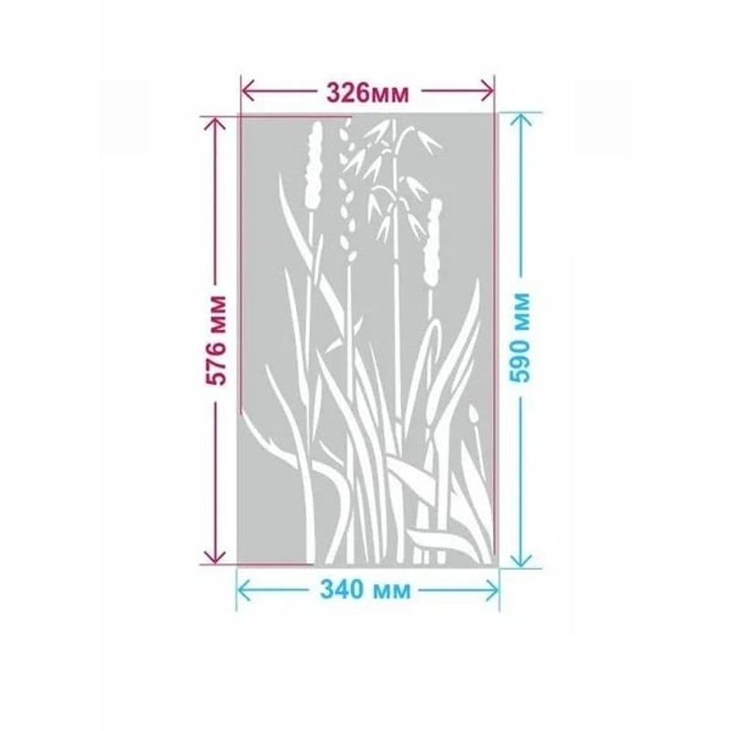 Casa si Gradina - Decoratiuni - DIY - Sabloane decorative pereti - Sablon Perete vopsire, tencuiala model Stuf MXSP7657 marime 340 x 590 mm - Infinity.ro