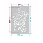 Casa si Gradina - Decoratiuni - DIY - Sabloane decorative pereti - Sablon Perete vopsire, tencuiala model Sarutul Crengilor de Copac MXSP7654 marime 390 x 590 mm - Infinity.ro