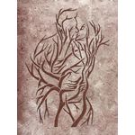 Casa si Gradina - Decoratiuni - DIY - Sabloane decorative pereti - Sablon Perete vopsire, tencuiala model Sarutul Crengilor de Copac MXSP7654 marime 390 x 590 mm - Infinity.ro