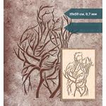 Casa si Gradina - Decoratiuni - DIY - Sabloane decorative pereti - Sablon Perete vopsire, tencuiala model Sarutul Crengilor de Copac MXSP7654 marime 390 x 590 mm - Infinity.ro