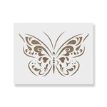 Casa si Gradina - Decoratiuni - DIY - Sabloane decorative pereti - Sablon Perete vopsire, tencuiala 0.7mm Fluture model MXSP7436, 500 x 500 mm - Infinity.ro