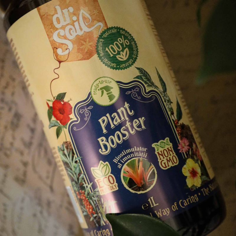 Casa si Gradina - Gradinarit si plante - Intretinere gradina - Pamant flori, ingrasaminte si pesticide - Dr.Soil PLANT BOOSTER, biostimulator al imunitatii plantelor, solutie gata de utilizare cu pulverizator de 1 litru - Infinity.ro