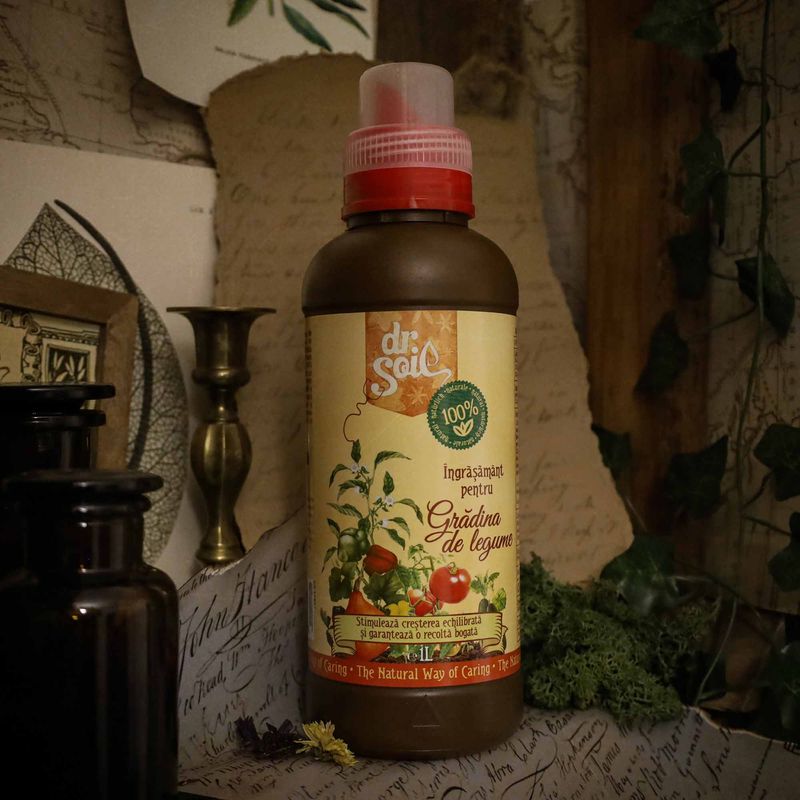 Casa si Gradina - Gradinarit si plante - Intretinere gradina - Pamant flori, ingrasaminte si pesticide - Dr.Soil Ingrasamant organic lichid pentru gradina de legume, 1litru - Infinity.ro
