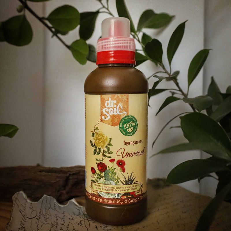 Casa si Gradina - Gradinarit si plante - Intretinere gradina - Pamant flori, ingrasaminte si pesticide - Dr.Soil Ingrasamant organic lichid universal, 1litru - Infinity.ro