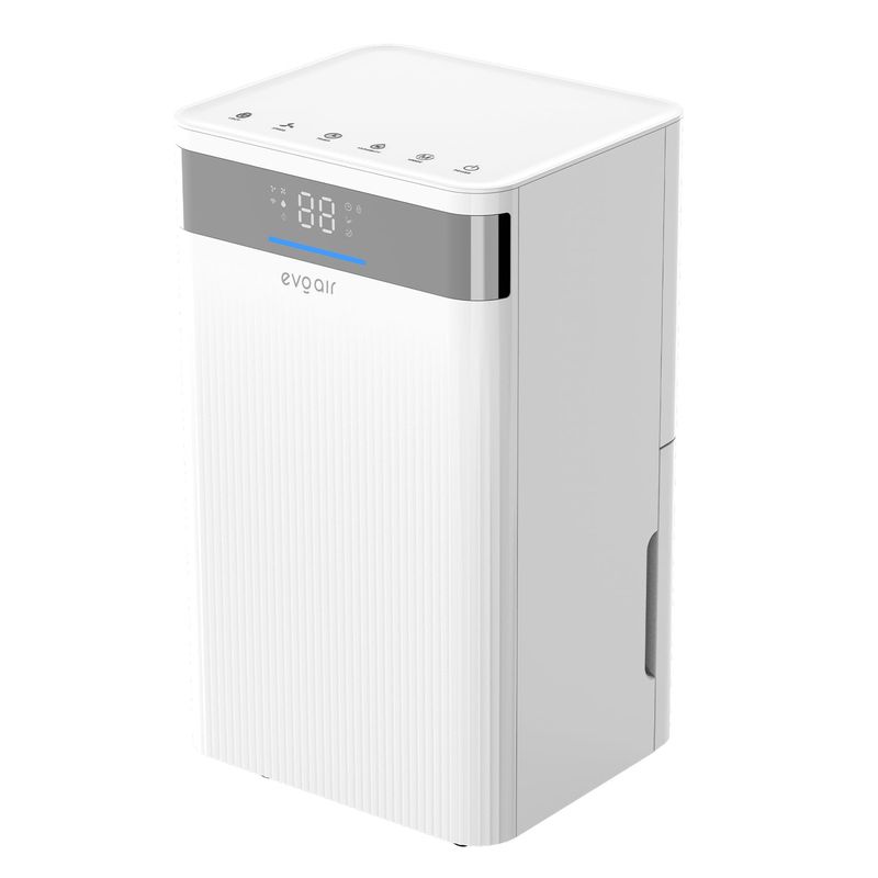 Electronice si Electrocasnice - Climatizare si sisteme de incalzire - Aparate filtrare aer - Dezumidificatoare - Dezumidificator Evoair ComfoDry10, 10l/24h, Silentios, Senzor de Umiditate, Uscare Rufe, Lumina Ambientala, Alb - Infinity.ro