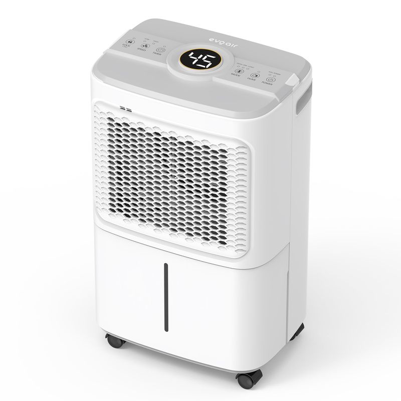 Electronice si Electrocasnice - Climatizare si sisteme de incalzire - Aparate filtrare aer - Dezumidificatoare - Dezumidificator Evoair Dryora 12, 12l/24h, Senzor de Umiditate, Uscare Rufe, Lumina Ambientala, Rezervor 1.6l, Alb - Infinity.ro