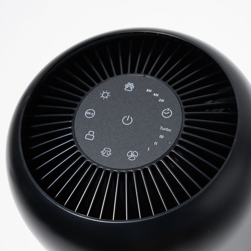 Electronice si Electrocasnice - Climatizare si sisteme de incalzire - Aparate filtrare aer - Purificatoare de aer - Purificator de aer Evoair, Yuvo, Lampa UV-C, True Hepa, Functie Polen/Animale, Mod Noapte, Lumina Ambientala, Negru - Infinity.ro