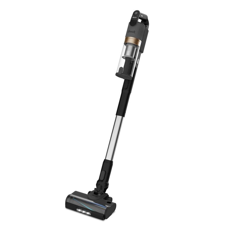 Electronice si Electrocasnice - Ingrijirea locuintei - Aspiratoare - Aspirator vertical fara fir LEVOIT V200, Autonomie 50 Min, Iluminare LED, 180W, Container 0.75 L, Filtru HEPA 5 Stadii - Infinity.ro