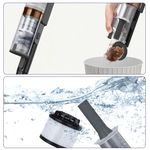 Electronice si Electrocasnice - Ingrijirea locuintei - Aspiratoare - Aspirator vertical fara fir LEVOIT V200, Autonomie 50 Min, Iluminare LED, 180W, Container 0.75 L, Filtru HEPA 5 Stadii - Infinity.ro