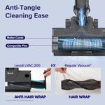 Electronice si Electrocasnice - Ingrijirea locuintei - Aspiratoare - Aspirator vertical fara fir LEVOIT V200, Autonomie 50 Min, Iluminare LED, 180W, Container 0.75 L, Filtru HEPA 5 Stadii - Infinity.ro