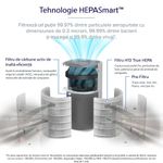 Electronice si Electrocasnice - Climatizare si sisteme de incalzire - Aparate filtrare aer - Purificatoare de aer - Purificator de aer Smart Levoit Core 600S Wi-Fi,  697 m³/h, Filtru 3 in 1 True HEPA, Senzor Calitate Aer, Control Remote - Infinity.ro