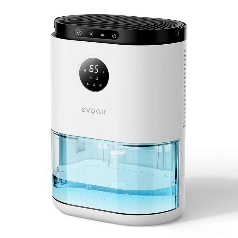 Electronice si Electrocasnice - Climatizare si sisteme de incalzire - Aparate filtrare aer - Dezumidificatoare - Dezumidificator aer Evoair HUMIX560, 560ml/24h, Senzor de umiditate, Lumina Ambientala in 7 culori, Rezervor 2.3l - Infinity.ro