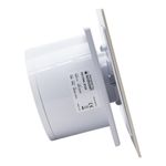 Casa si Gradina - Sanitare - Suporturi si accesorii baie - Sisteme de ventilatie - Ventilator de baie Ecovent DECORA, Ø125, Super Silent, Plexiglas, Clapeta antiretur, Debit 140 m3/h, Garantie 5 ani, Bej - Infinity.ro