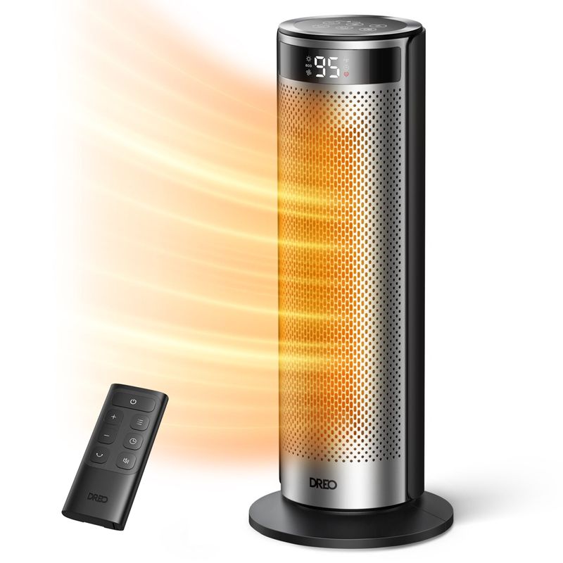 Electronice si Electrocasnice - Climatizare si sisteme de incalzire - Aparate incalzire aer - Aeroterme - Aeroterma Dreo Solaris SH628, 2000W, Heater Ceramica, Termostat, Eco Mode, Functie Ventilator, Oscilatie 70°, Timer 12h - Infinity.ro