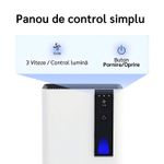 Electronice si Electrocasnice - Climatizare si sisteme de incalzire - Aparate filtrare aer - Dezumidificatoare - Dezumidificator Evoair HIDRY PLUS, 900ml/24h, Lumina ambientala in 7 culori, Rezervor 1.9l, 3 Viteze, Alb - Infinity.ro