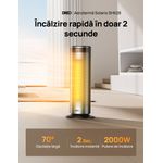 Electronice si Electrocasnice - Climatizare si sisteme de incalzire - Aparate incalzire aer - Aeroterme - Aeroterma Dreo Solaris SH628, 2000W, Heater Ceramica, Termostat, Eco Mode, Functie Ventilator, Oscilatie 70°, Timer 12h - Infinity.ro