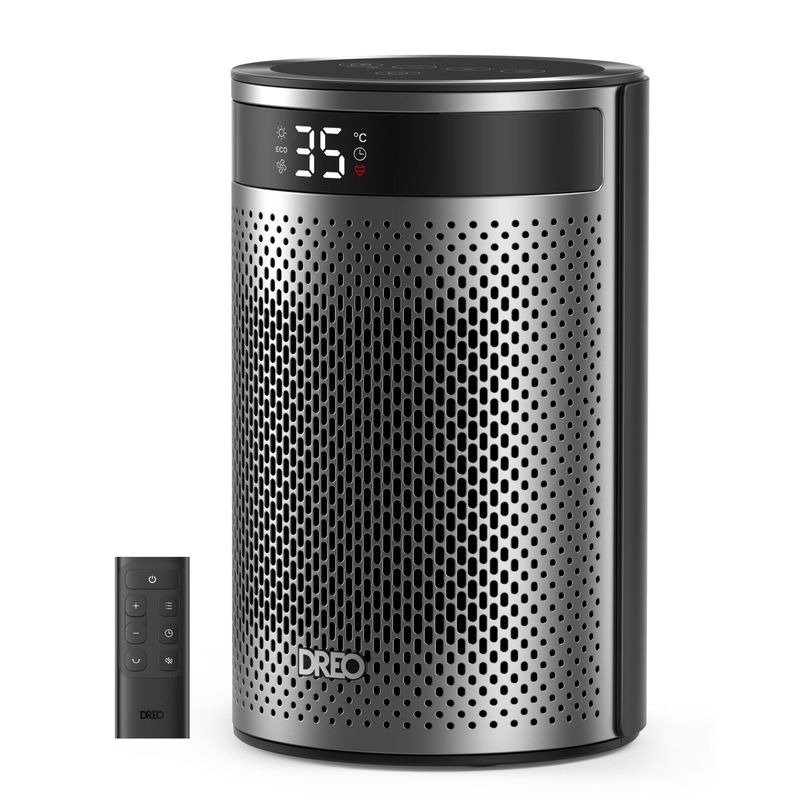 Electronice si Electrocasnice - Climatizare si sisteme de incalzire - Aparate incalzire aer - Aeroterme - Aeroterma Dreo Atom 416, 1500W, Heater Ceramica, Termostat, Timer 12h, Display LED, Silentios, Mod Eco, Telecomanda - Infinity.ro