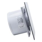 Casa si Gradina - Sanitare - Suporturi si accesorii baie - Sisteme de ventilatie - Ventilator de baie Ecovent DECORA, Ø125, Super Silent, Plexiglas, Clapeta antiretur, Debit 140 m3/h, Garantie 5 ani, Gri - Infinity.ro