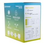 Casa si Gradina - Sanitare - Suporturi si accesorii baie - Sisteme de ventilatie - Ventilator de baie Ecovent DECORA SMART,Ø125,Super Silent, Senzor Umiditate, Sticla, Clapeta antiretur,140 m3/h, Alb Mat - Infinity.ro